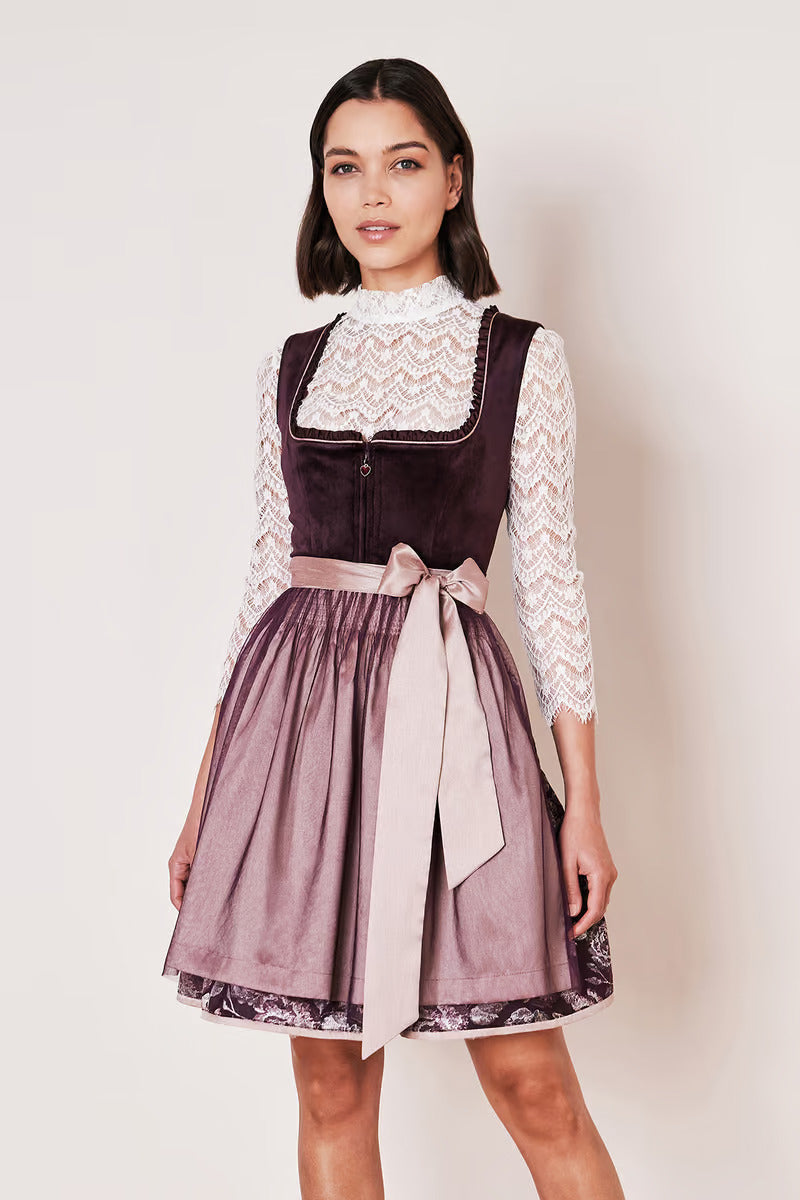 Kruger Mini Dirndl 2pcs. 50cm Joelina berry 40 42 44