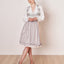 Kruger Midi Dirndl 2pcs. 60cm "Nellie" grey (38) *low stock