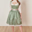 Kruger Midi Dirndl 2pcs. 60cm "Neelia" green