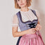 Kruger Mini Dirndl 2pcs. 50cm "Skylar" blue (32)