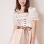 Kruger Mini Dirndl 2pcs. 50cm "Laticia" pink