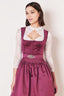 Kruger Midi Dirndl 2pcs. 60cm "Alisha" berry