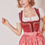 Kruger Mini Dirndl 2pcs. 50cm "Ulrika" red