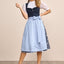 Kruger Long Dirndl 2pcs. 70cm "Solenne" blue (44,48,50)