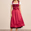 Kruger Long Dirndl 2pcs. 80cm "Tabitha" red