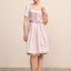 Krueger Midi Dirndl 2pcs. 60cm "Madelen" pink