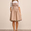 (new) Kruger Midi Dirndl 2pcs. 60cm "Irabelle" brown (low stock)