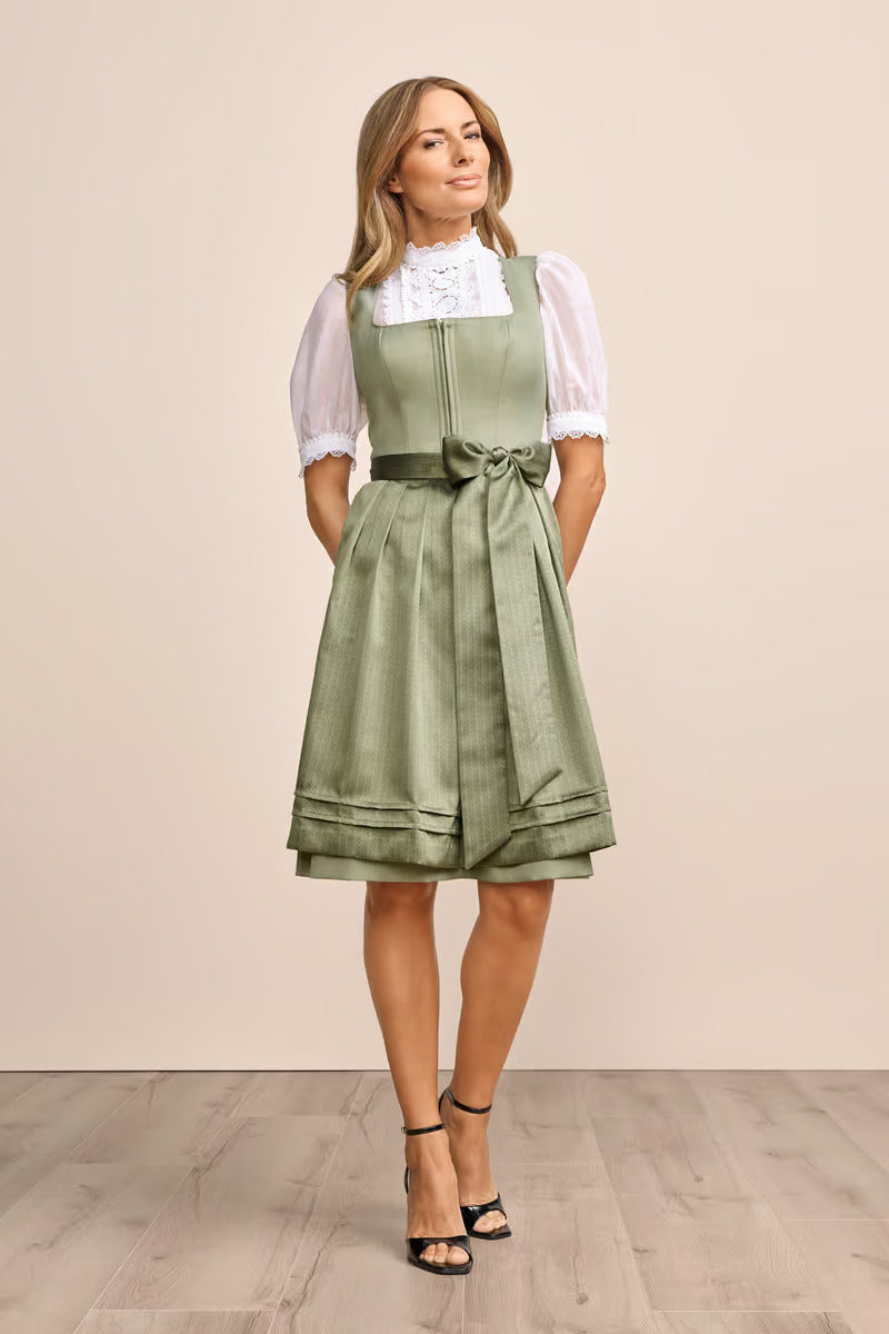 (new) Kruger Midi Dirndl 2pcs. 60cm "Lillie" green