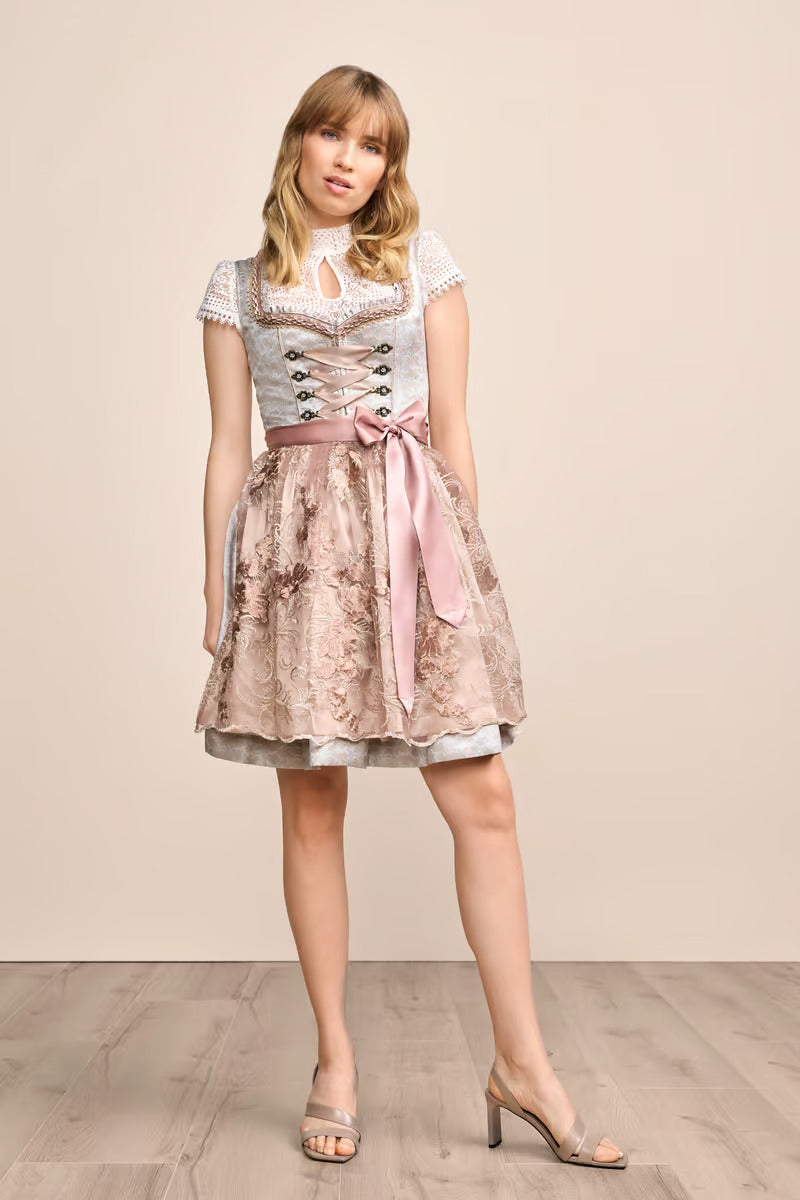 (new) Kruger Mini Dirndl 2pcs. 50cm "Emilija" gray