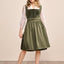 (new) Kruger Midi Dirndl 2pcs. 60cm "Livie" olive