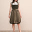 Kruger Midi Dirndl 2pcs. 60cm "Alisha" olive