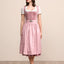 Kruger Long Dirndl 2pcs. 70cm "Alisha" pink