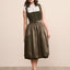 Kruger Long Dirndl 2pcs. 70cm "Alisha" olive