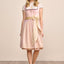 Kruger Midi Dirndl 2pcs. 60cm "Jiska" pink