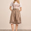 (new) Kruger Midi Dirndl 2pcs. 60cm "Leamara" brown