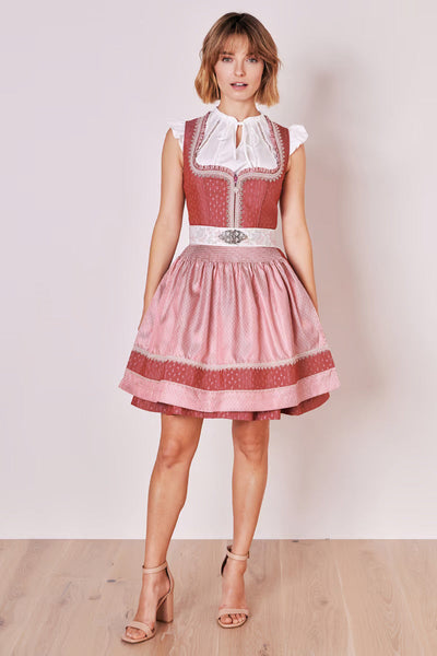 Kruger Mini Dirndl 2pcs. 50cm "Prunella" red (32)