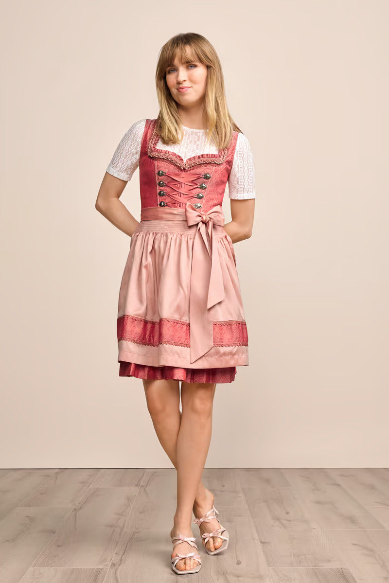 (new) Kruger Mini Dirndl 2pcs. 50cm "Caprina" pink