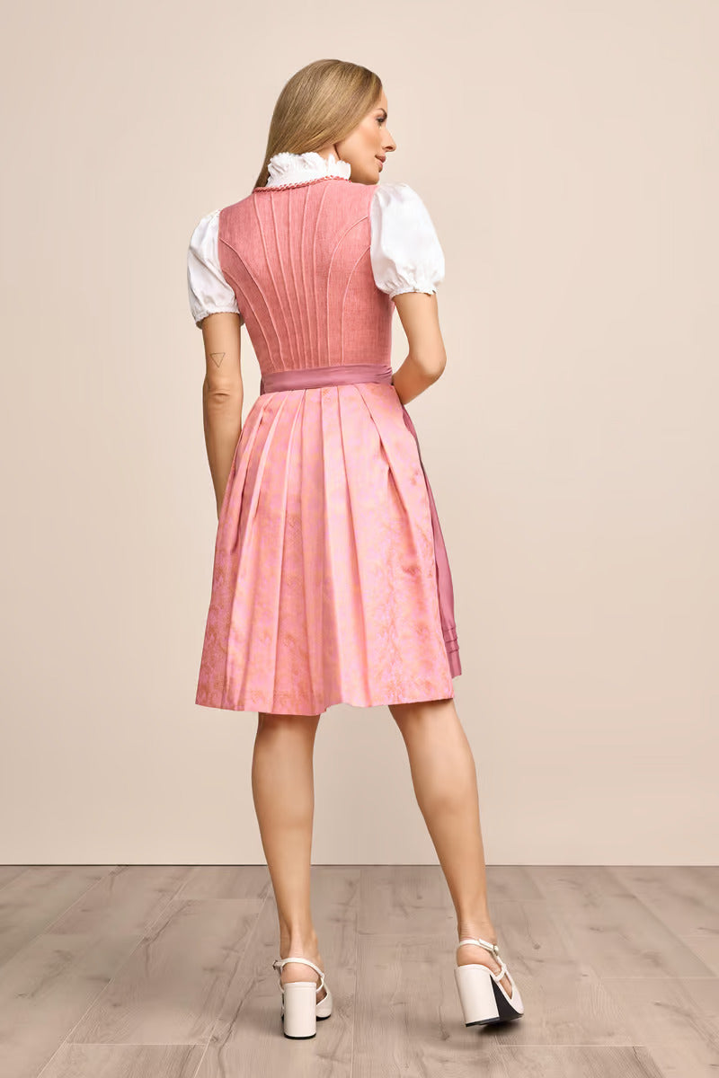 (new) Kruger Midi Dirndl 2pcs. 60cm "Quinta" pink