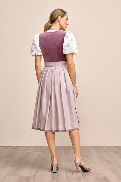 (new) Kruger Long Dirndl 2pcs. 70cm "Dinah" purple