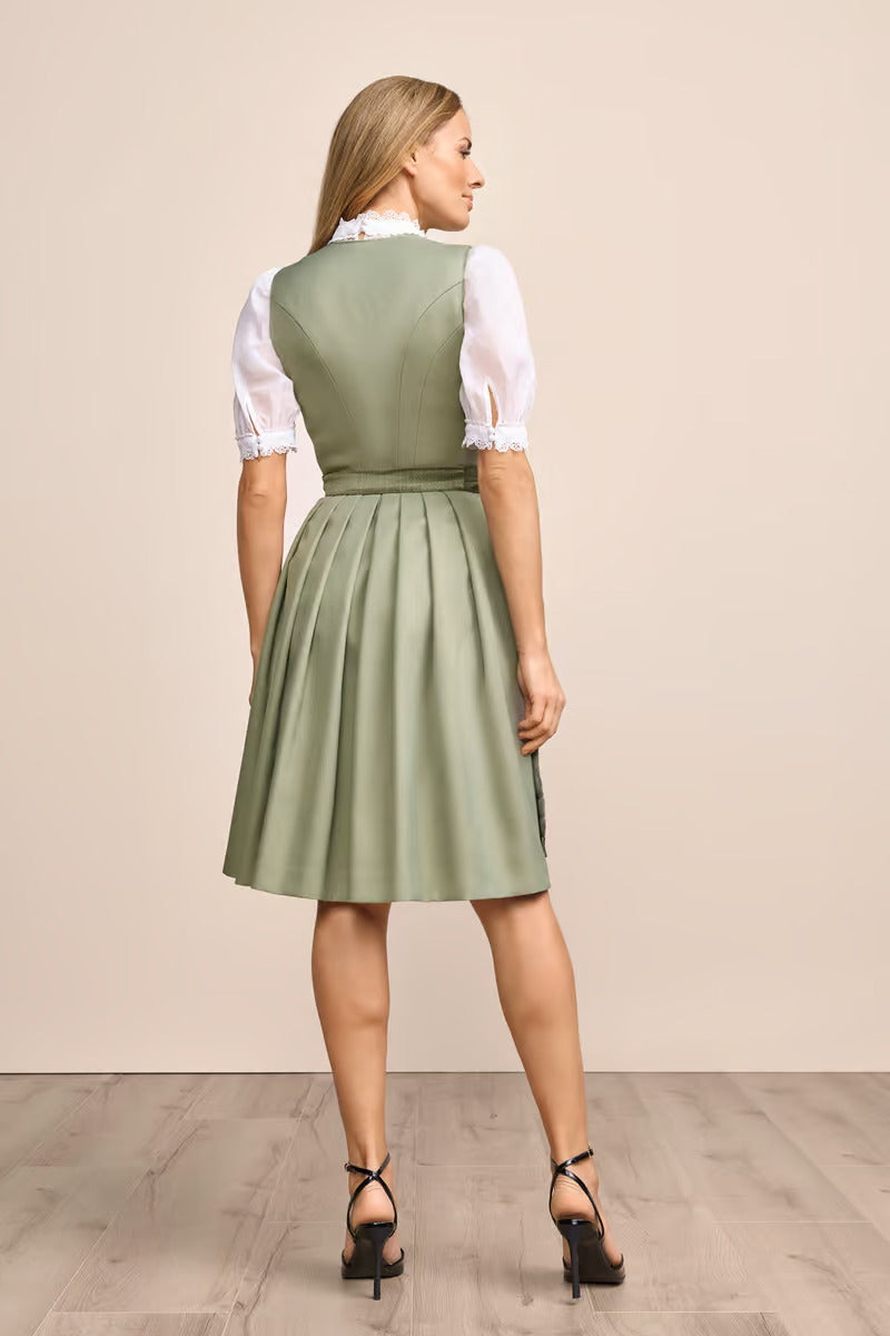 (new) Kruger Midi Dirndl 2pcs. 60cm "Lillie" green