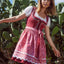 Kruger Mini Dirndl 2pcs. 50cm "Ulrika" red