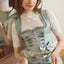 (new) Kruger Midi Dirndl 2pcs. 60cm "Lilinoe" turquiose