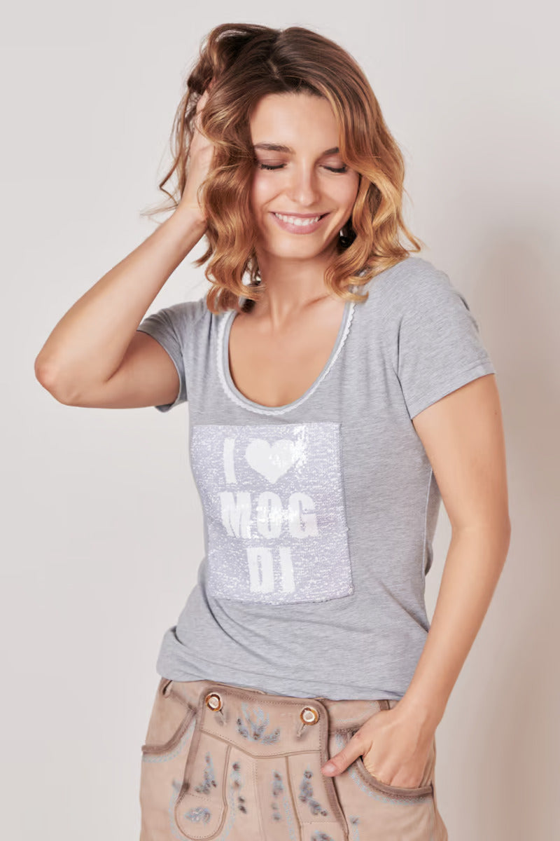 Woman's T-Shirt with Heart & I Mog Di