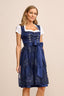 (new) Kruger Midi Dirndl 2pcs. 60cm "Ziska" blue