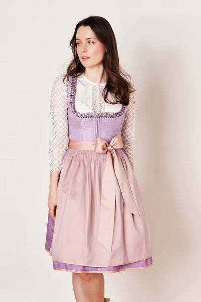 Kruger Midi Dirndl 2pcs. 60cm "Amaya" purple