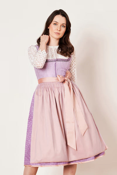 Kruger Long Dirndl 2pcs. 70cm "Amaya" purple (50)