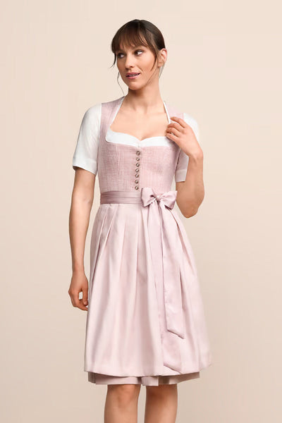 Krueger Midi Dirndl 2pcs. 60cm "Madelen" pink