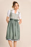 Kruger Midi Dirndl 2pcs. 60cm "Margit" black (38,40,44)