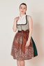 Kruger Midi Dirndl 2pcs. 60 cm "ASTERIA" green (low stock) 48