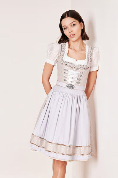 Kruger Midi Dirndl 2pcs. 60cm "Marit" grey