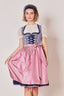 Kruger Mini Dirndl 2pcs. 60cm "Skylar" blue