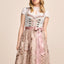 (new) Kruger Midi Dirndl 2pcs. 60cm "Emilija" gray