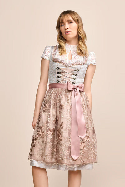 (new) Kruger Midi Dirndl 2pcs. 60cm "Emilija" gray