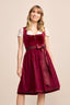 Kruger Mini Dirndl 2pcs. 60cm "Joelina" red (40,44,46)