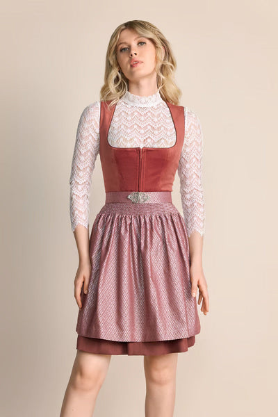 Kruger Mini Dirndl 2pcs. 50cm "Alisha" red