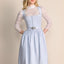 Kruger Midi Dirndl 2pcs. 60cm "Alisha" light blue