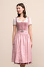 Kruger Long Dirndl 2pcs. 70cm "Alisha" pink