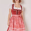 Kruger Mini Dirndl 2pcs. 50cm "Ulrika" red