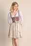 Kruger Midi Dirndl 2pcs. 60cm "Dena" pink