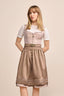 (new) Kruger Midi Dirndl 2pcs. 60cm "Leamara" brown