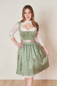 Kruger Midi Dirndl 2pcs. 60cm "Neelia" green