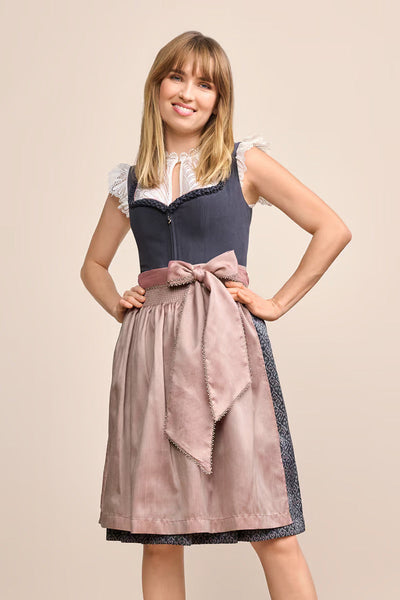 (new) Kruger Midi Dirndl 2pcs. 60cm "Jalisa" gray