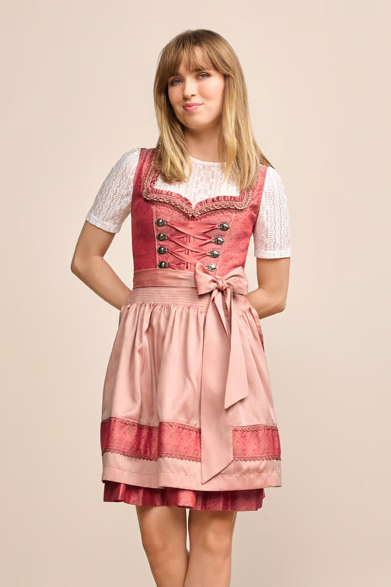 (new) Kruger Mini Dirndl 2pcs. 50cm "Caprina" pink