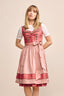 (new) Kruger Midi Dirndl 2pcs. 60cm "Caprina" pink