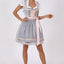 Kruger Mini Dirndl 2pcs. 50cm "Daisy" grey