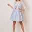 Kruger Mini Dirndl 2pcs. 50cm "Romi" light blue